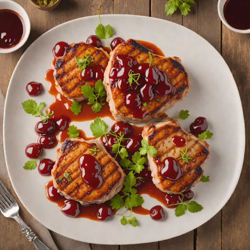 Pan-Seared Pork Chops with Regional Colorado Cherry Sauce