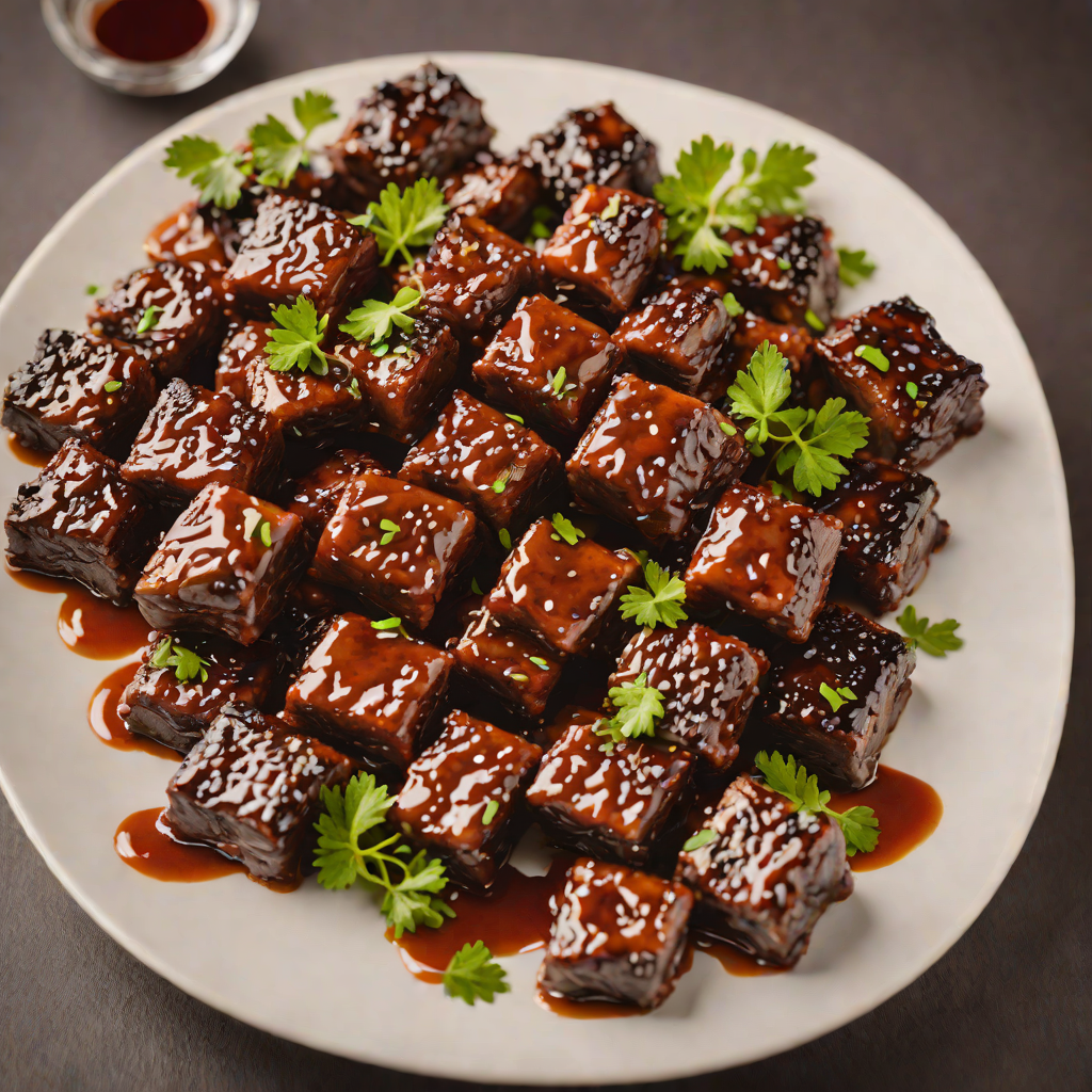 Slow-Smoked Brisket Burnt Ends with Tangy Barbecue Glaze