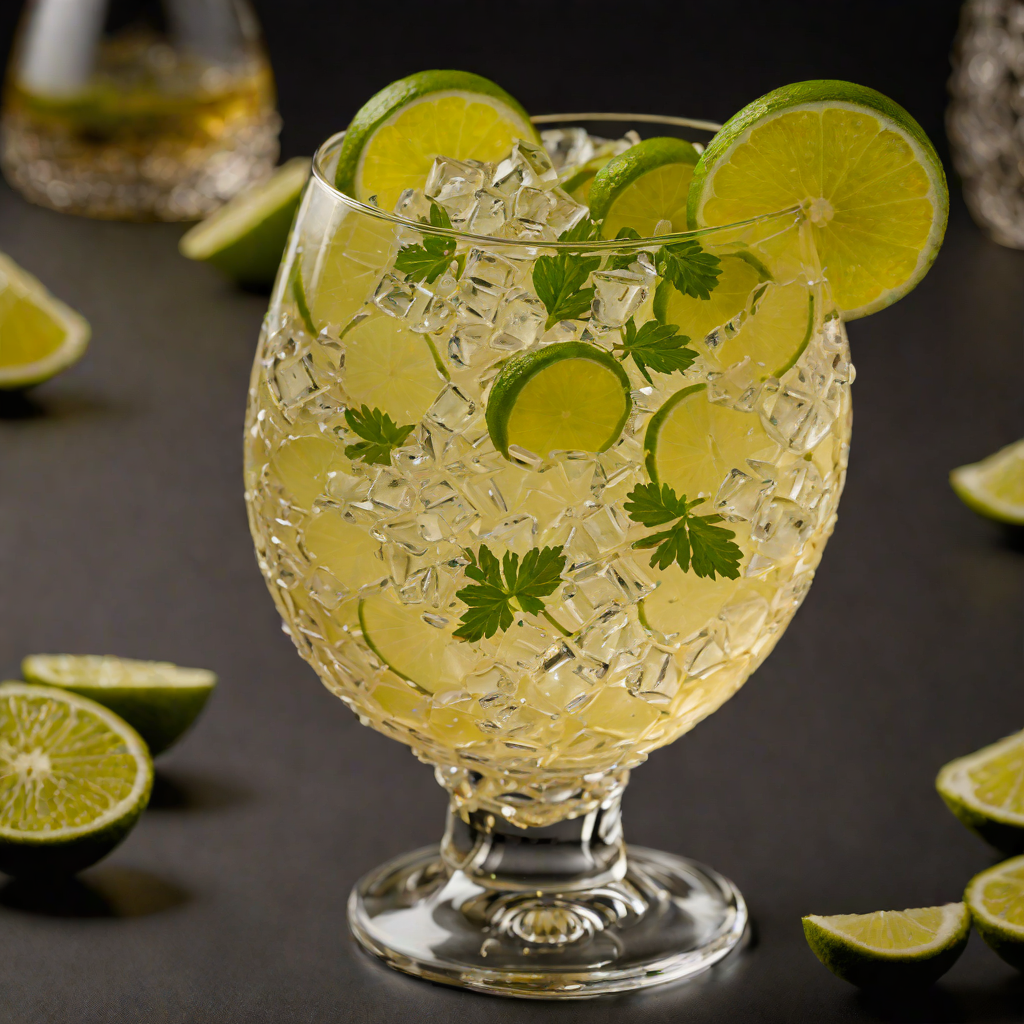 Yuzu Curaçao Tonic with Fresh Lime