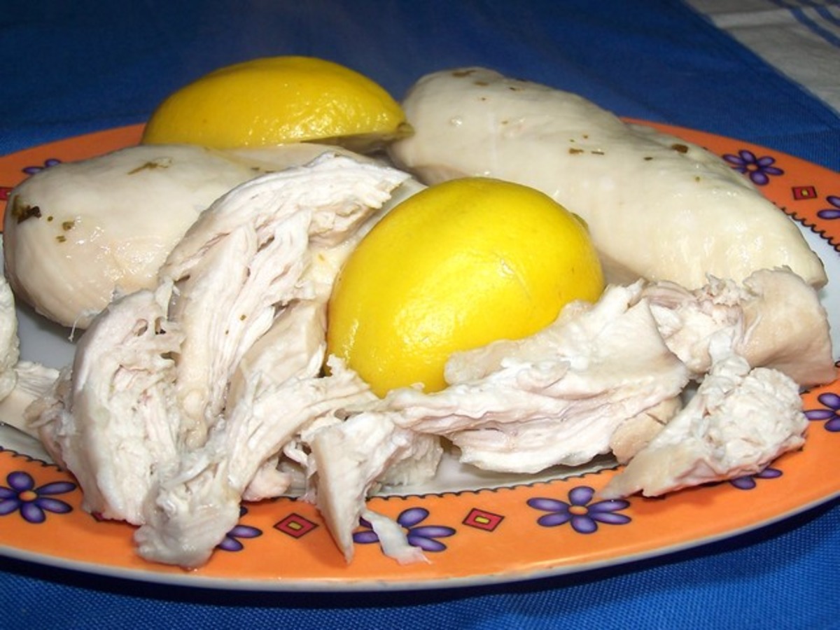 Genuine Herb-Poached Chicken with Lemon-Garlic Butter