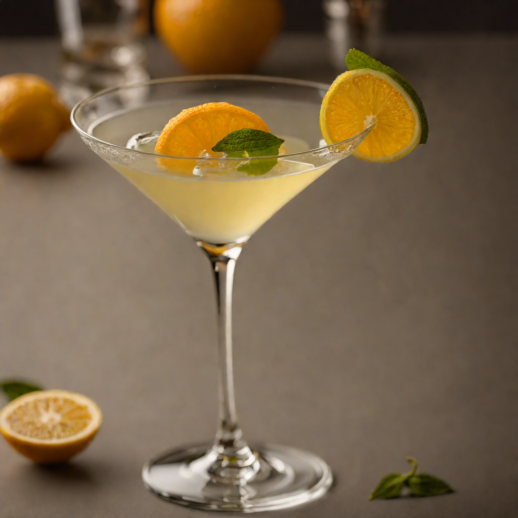 Citrus-Garnished Classic Dry Martini