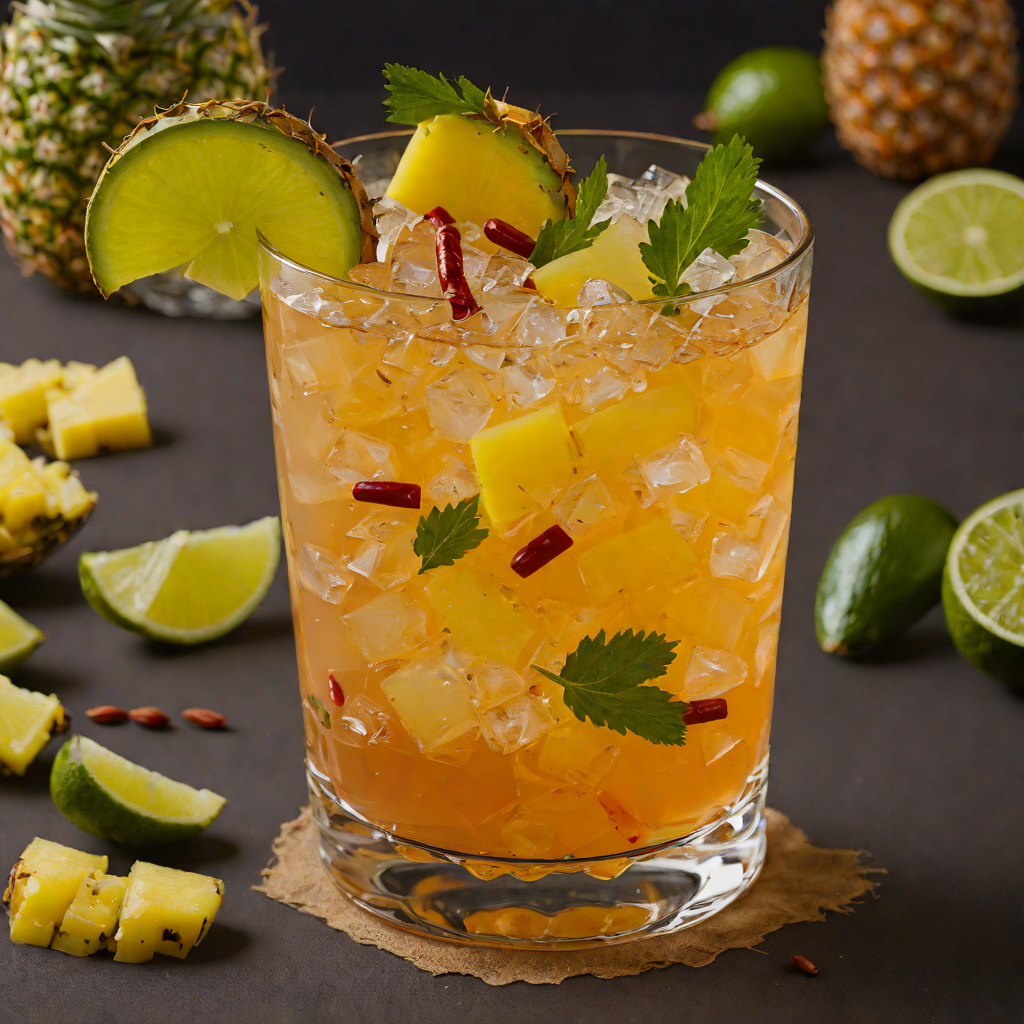 Chili-Spiced Rum Punch with Pineapple and Lime