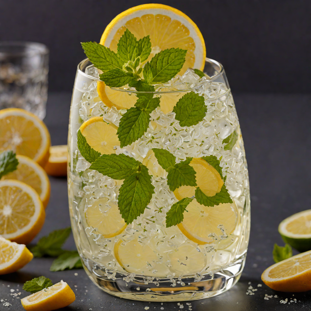 Citrus-Mint Gin Fizz with Elderflower