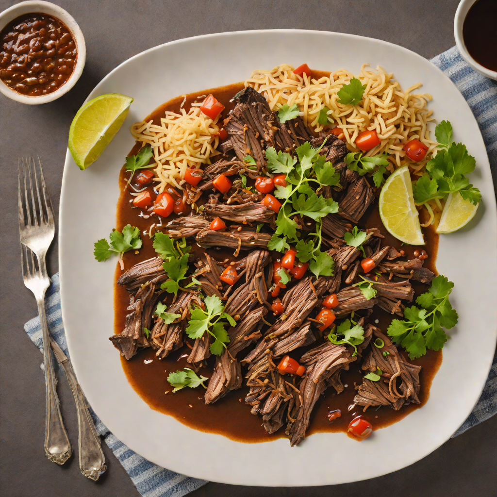 Slow-Roasted Goat Barbacoa with Ancho Chile Sauce
