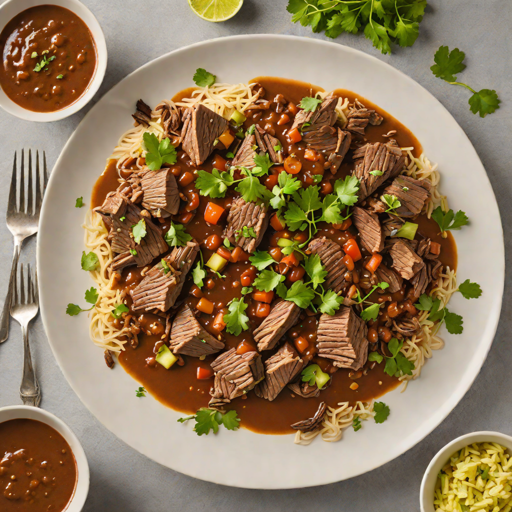 Slow-Cooked Barbacoa de Borrego Lamb with Ancho Chile Sauce