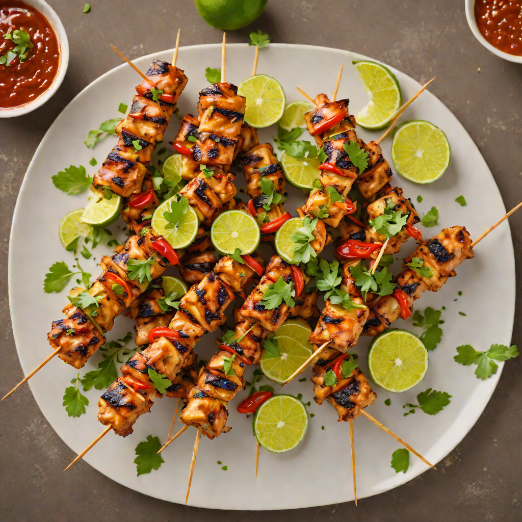 Spicy Chili-Lime Grilled Chicken Skewers