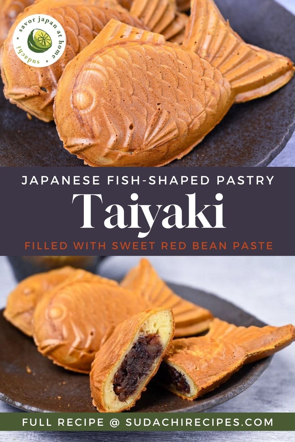 Taiyaki-Inspired Sweet Red Bean Pancakes
