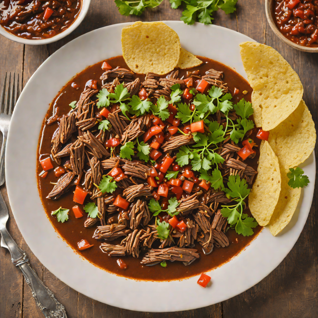 Slow-Cooked Barbacoa de Borrego with Ancho Chili Sauce