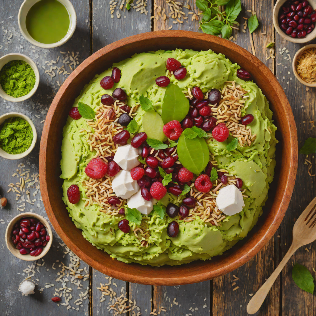 No-Bake Matcha Bingsu with Red Bean and Mochi
