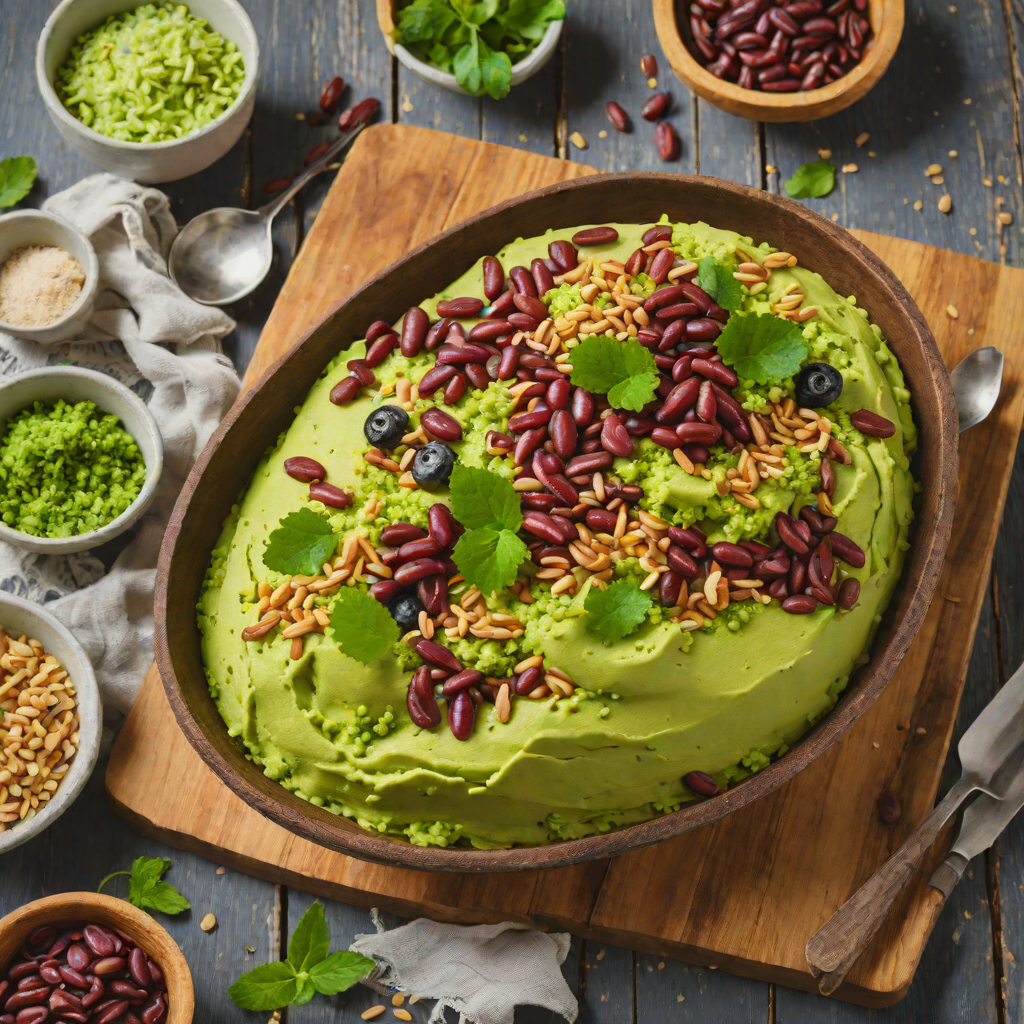 No-Bake Matcha Bingsu with Sweet Red Beans
