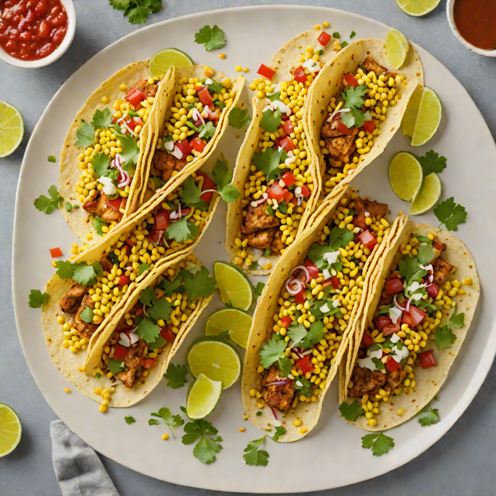 Pan-Fried Mexican Chicken Tacos with Charred Corn Salsa