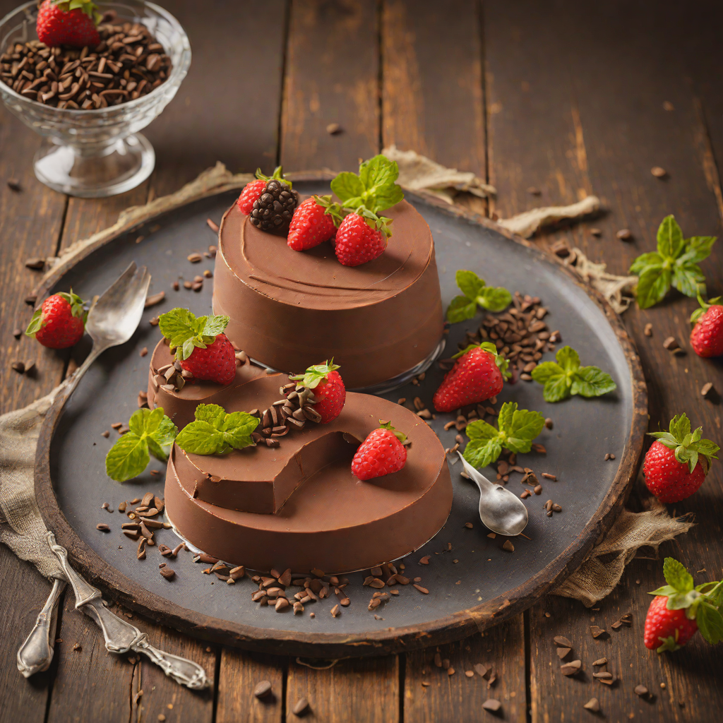 Hidden Object-Inspired Layered Chocolate Mousse