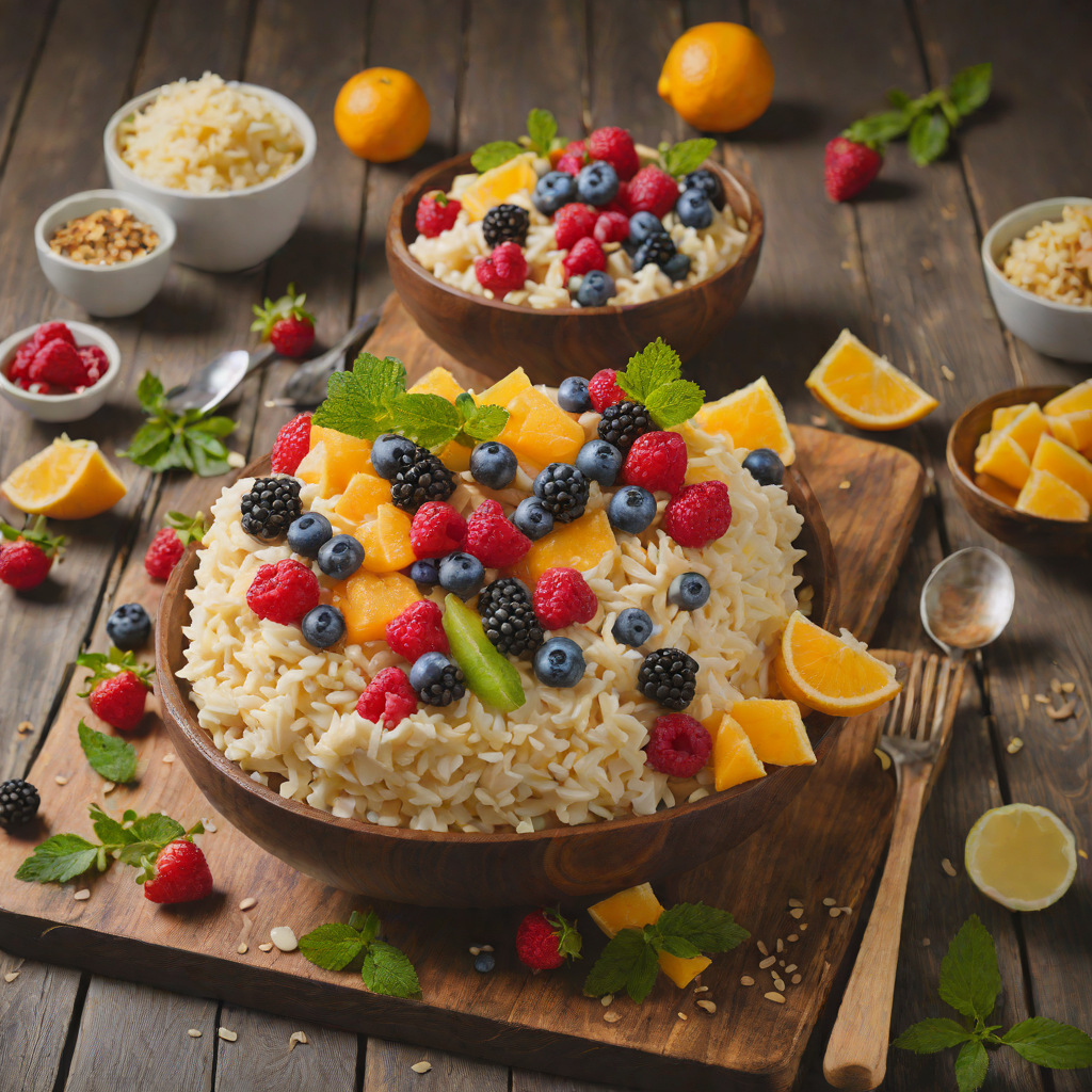 Bingsu-Inspired Shaved Ice with Sweetened Condensed Milk and Fruit