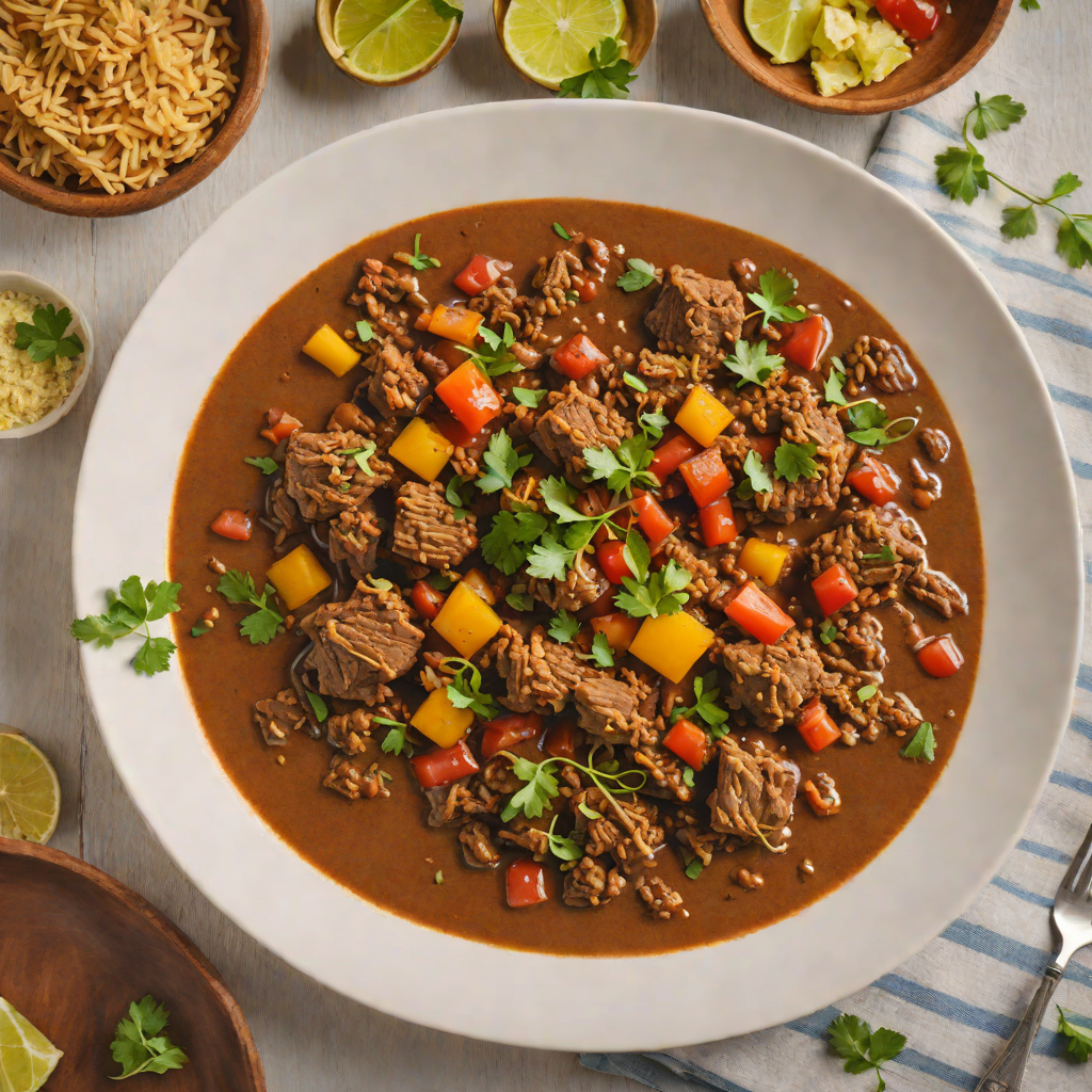 Slow-Cooked Berbere Spiced Lamb Stew with Injera