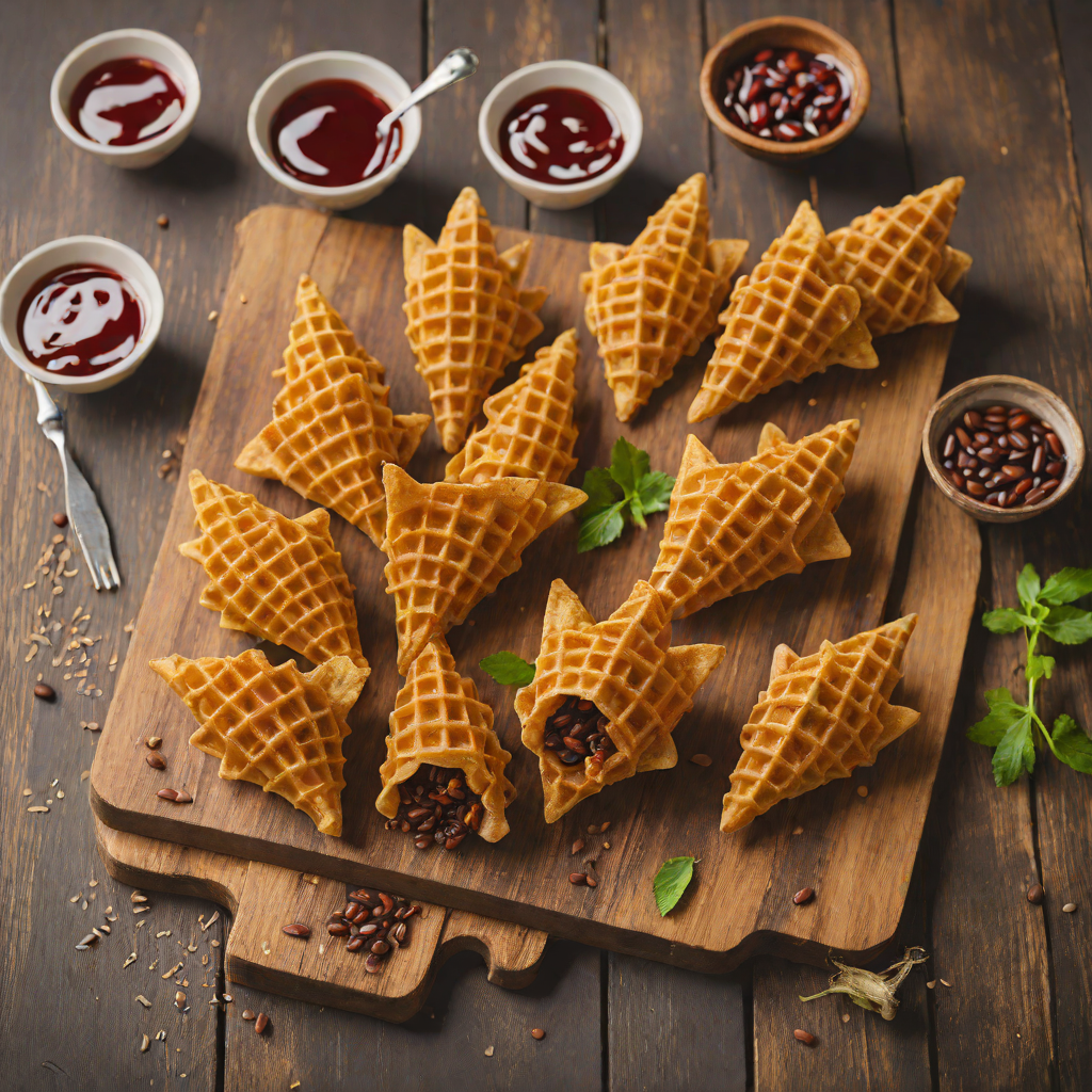 Taiyaki-Inspired Red Bean Waffle Cones
