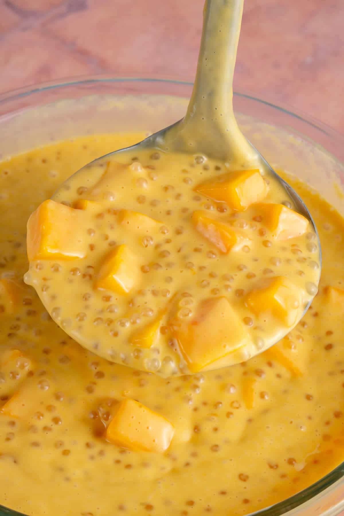 Frozen Mango Tapioca Pudding with Coconut Cream