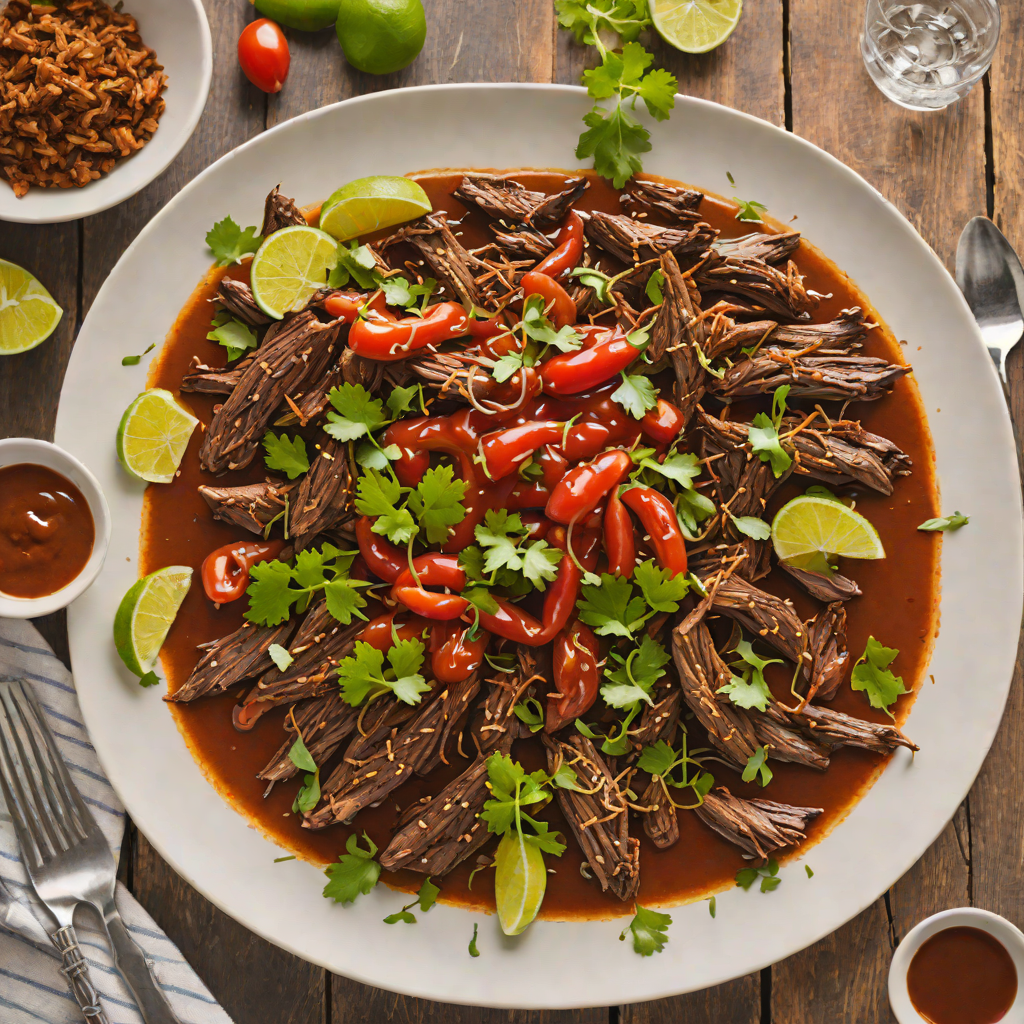 Slow-Roasted Barbacoa de Borrego with Ancho Chili Sauce