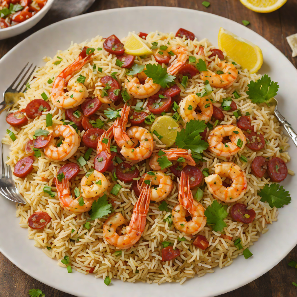 One-Pot Cajun Shrimp and Andouille Rice