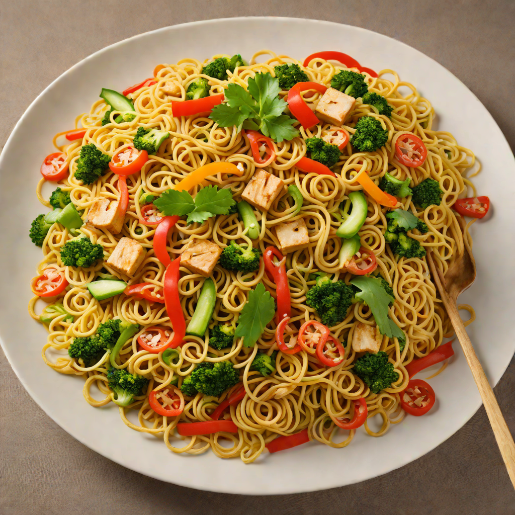 Quick Stir-Fried Asian Fusion Veggie Noodles