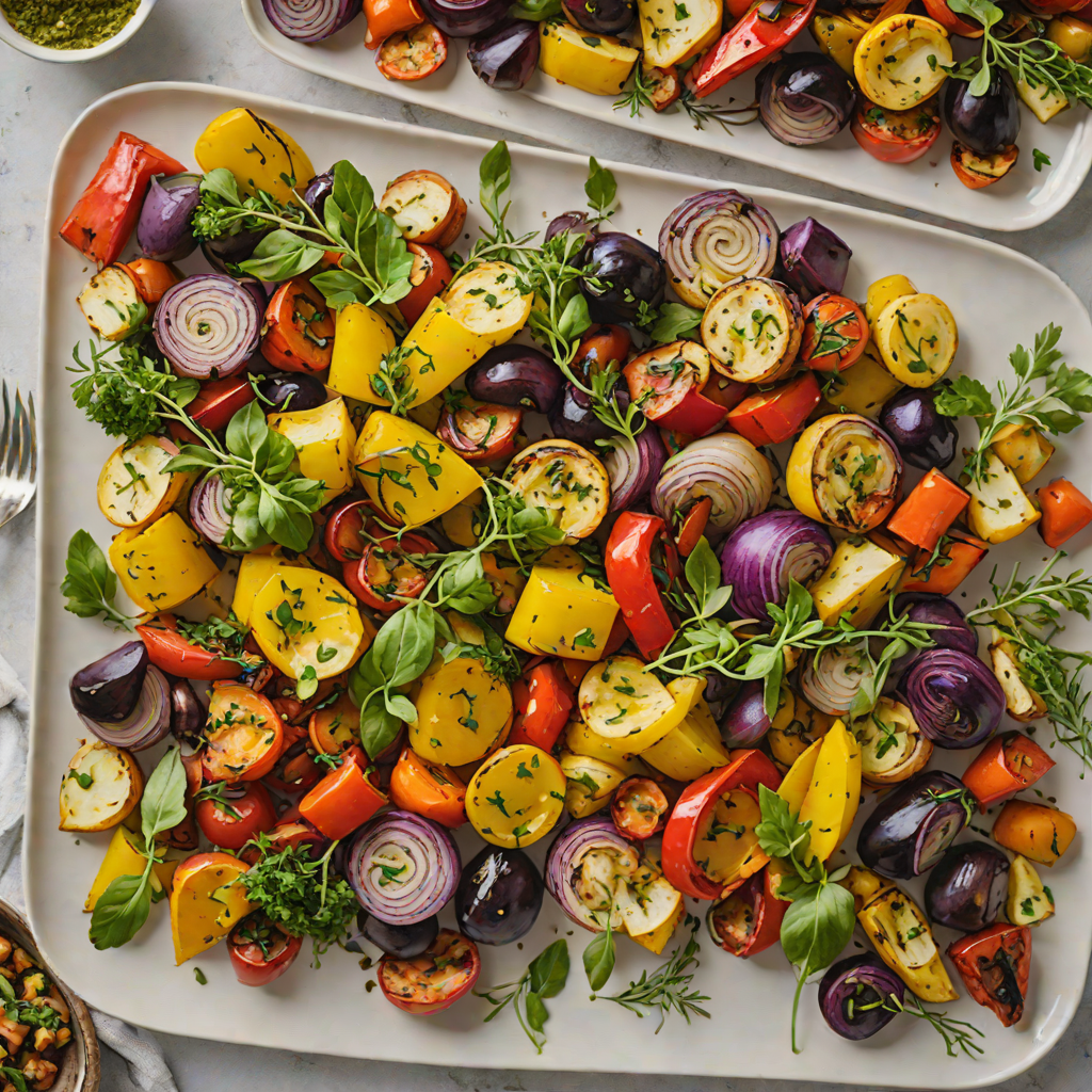 Mediterranean Sheet Pan Herb-Roasted Vegetables