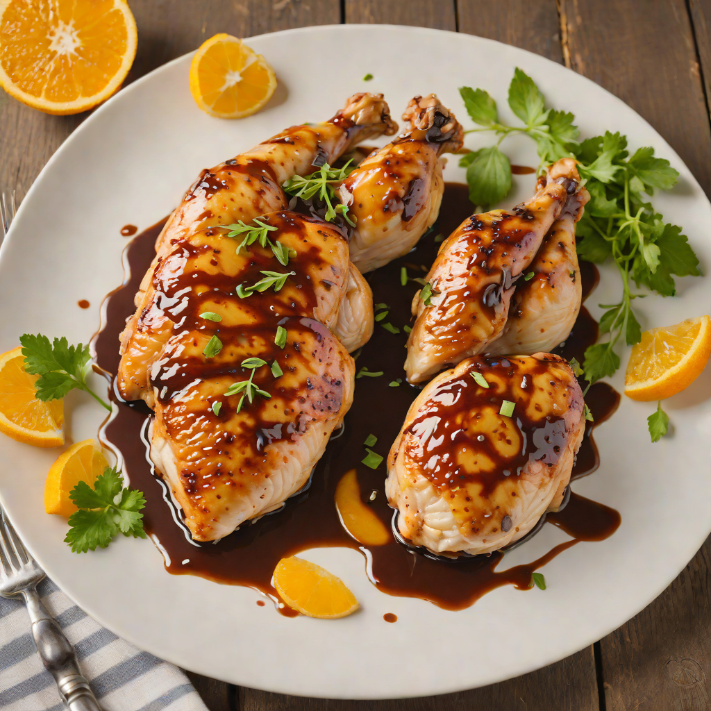 Pan-Seared Chicken with Orange-Balsamic Glaze