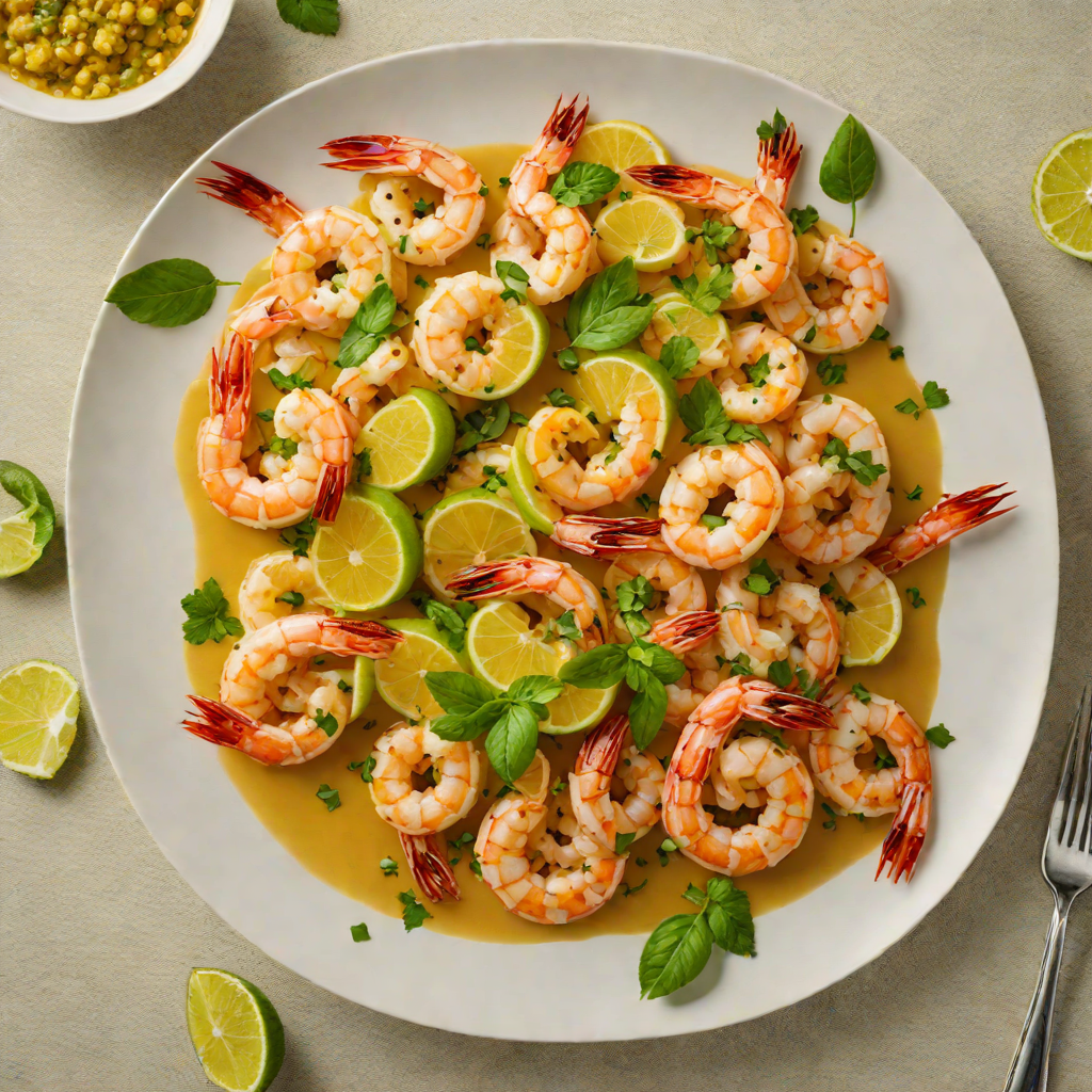 Sautéed Shrimp with Garlic and Calamansi Citrus Sauce