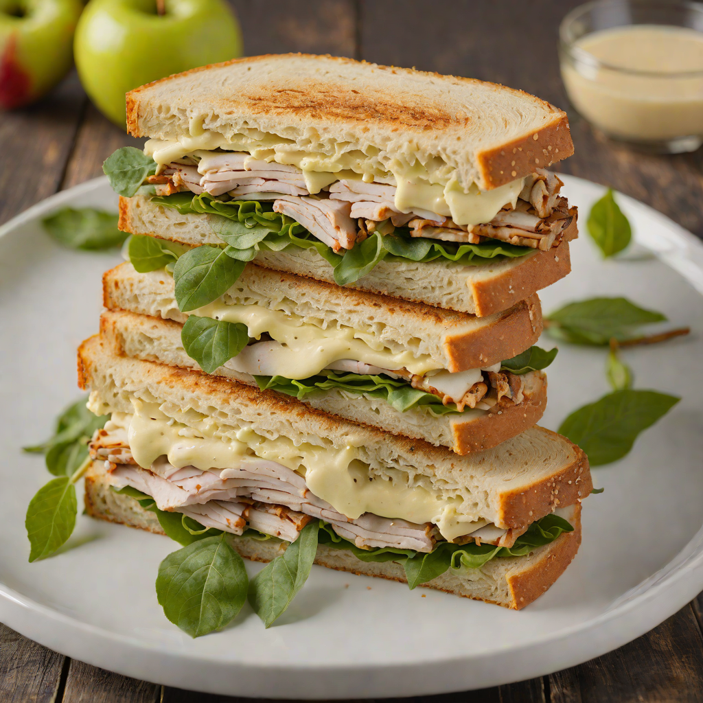 Rustic Turkey and Apple Sandwich with Sage Aioli
