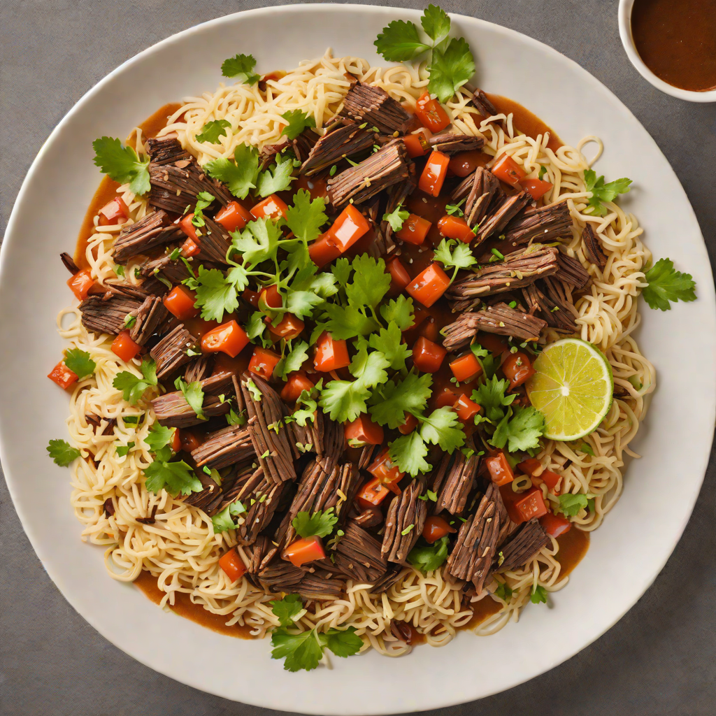 Slow-Roasted Barbacoa de Borrego with Ancho Chile Sauce