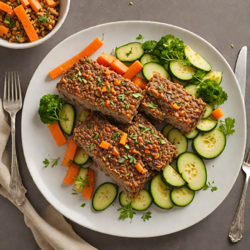 Oven-Roasted Hidden Veggie Meatloaf with Carrot and Zucchini