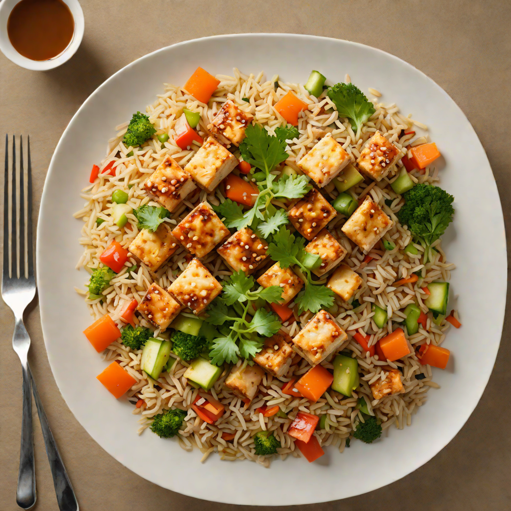 Stir-Fried Hidden Tofu and Vegetable Rice Bowl