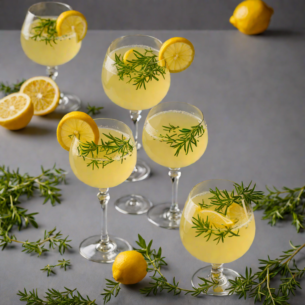 Limoncello and Thyme Summer Spritz