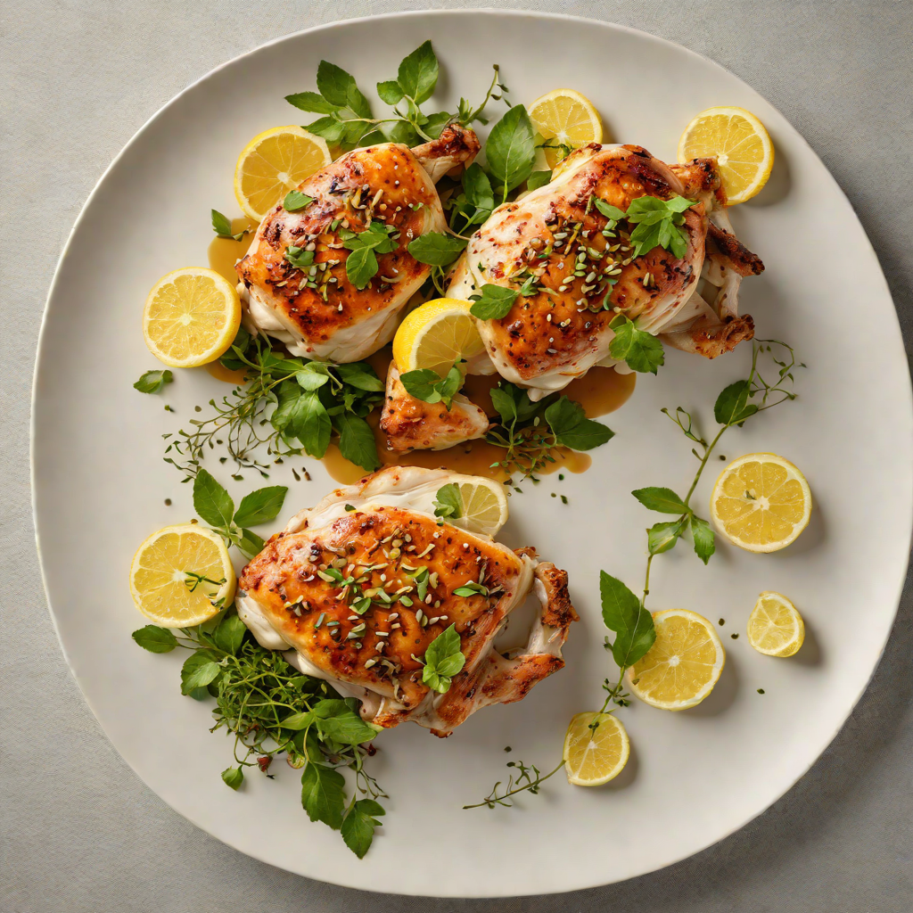 Roast Wattleseed Chicken with Lemon Myrtle and Finger Lime