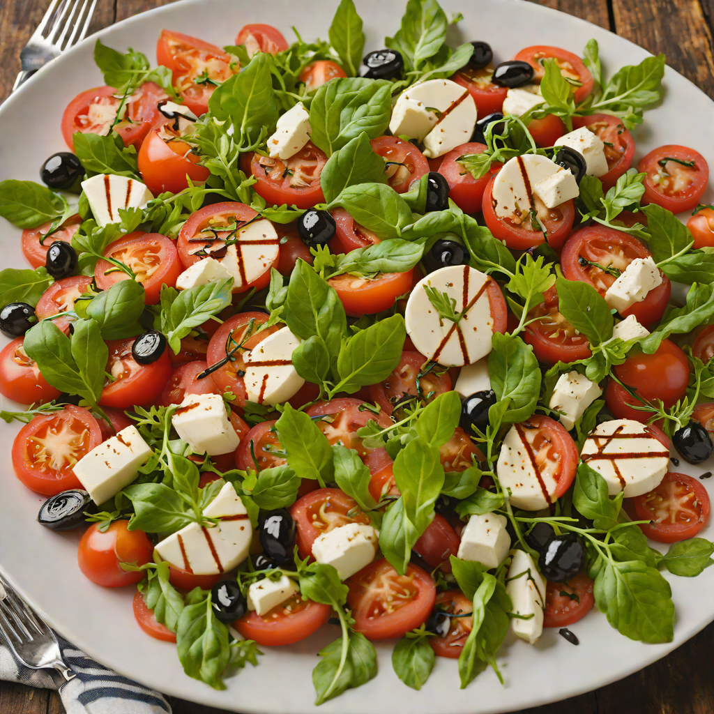 Rustic Summer Picnic Tomato and Mozzarella Salad with Balsamic Glaze