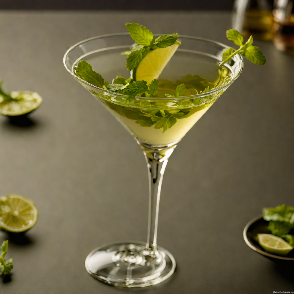 Floor Barre Herb-Infused Green Tea Martini