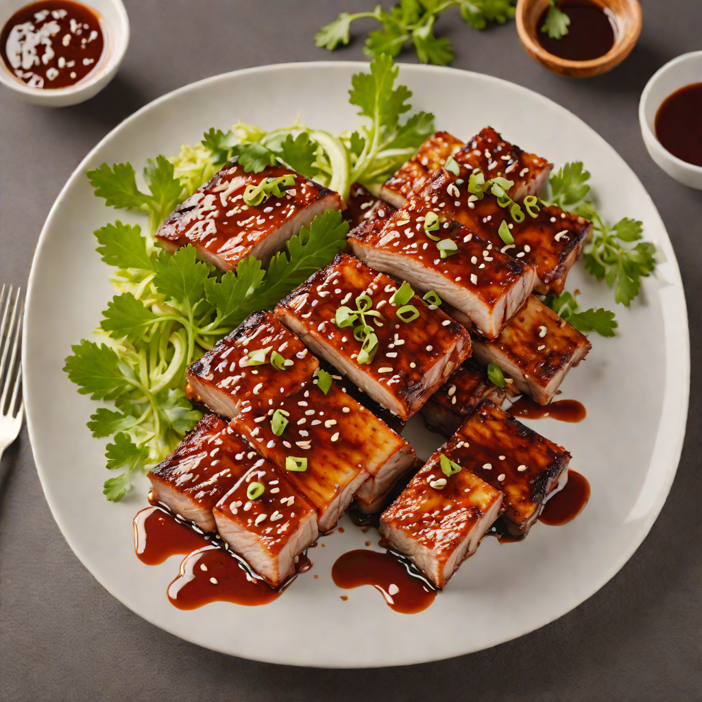 Grilled Korean-Style Pork Belly with Gochujang Marinade