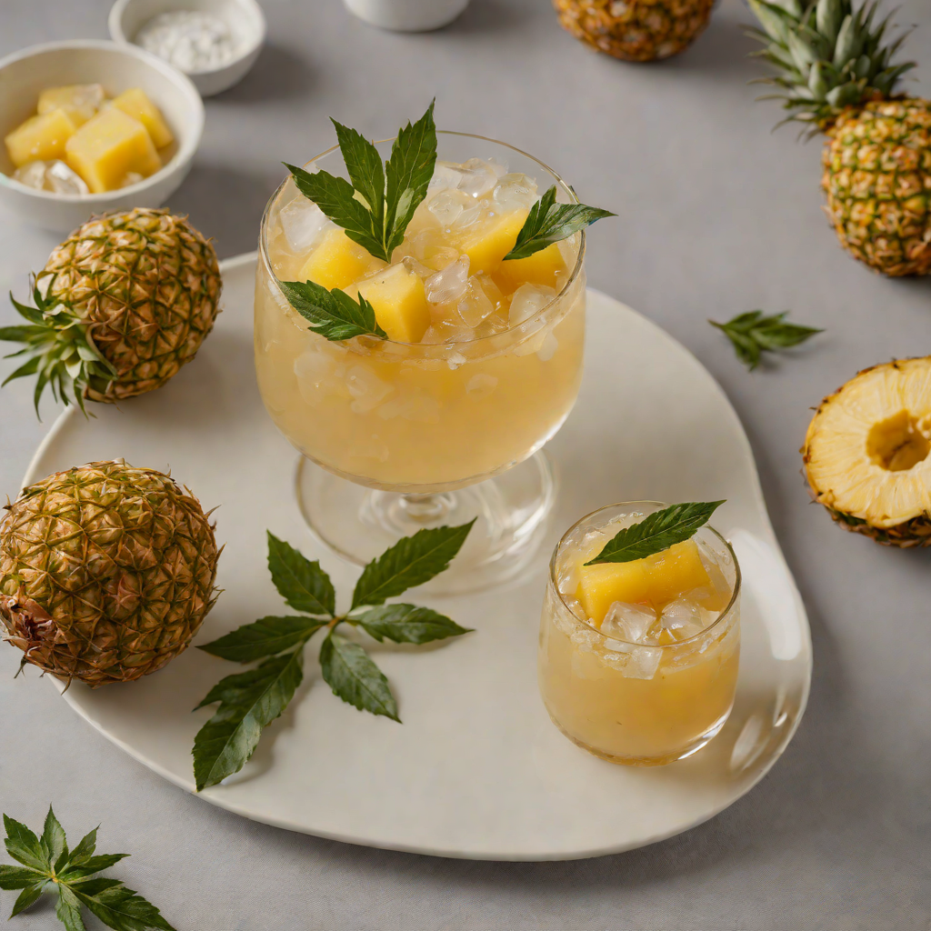 Smoky Roasted Pineapple Mezcal Cooler