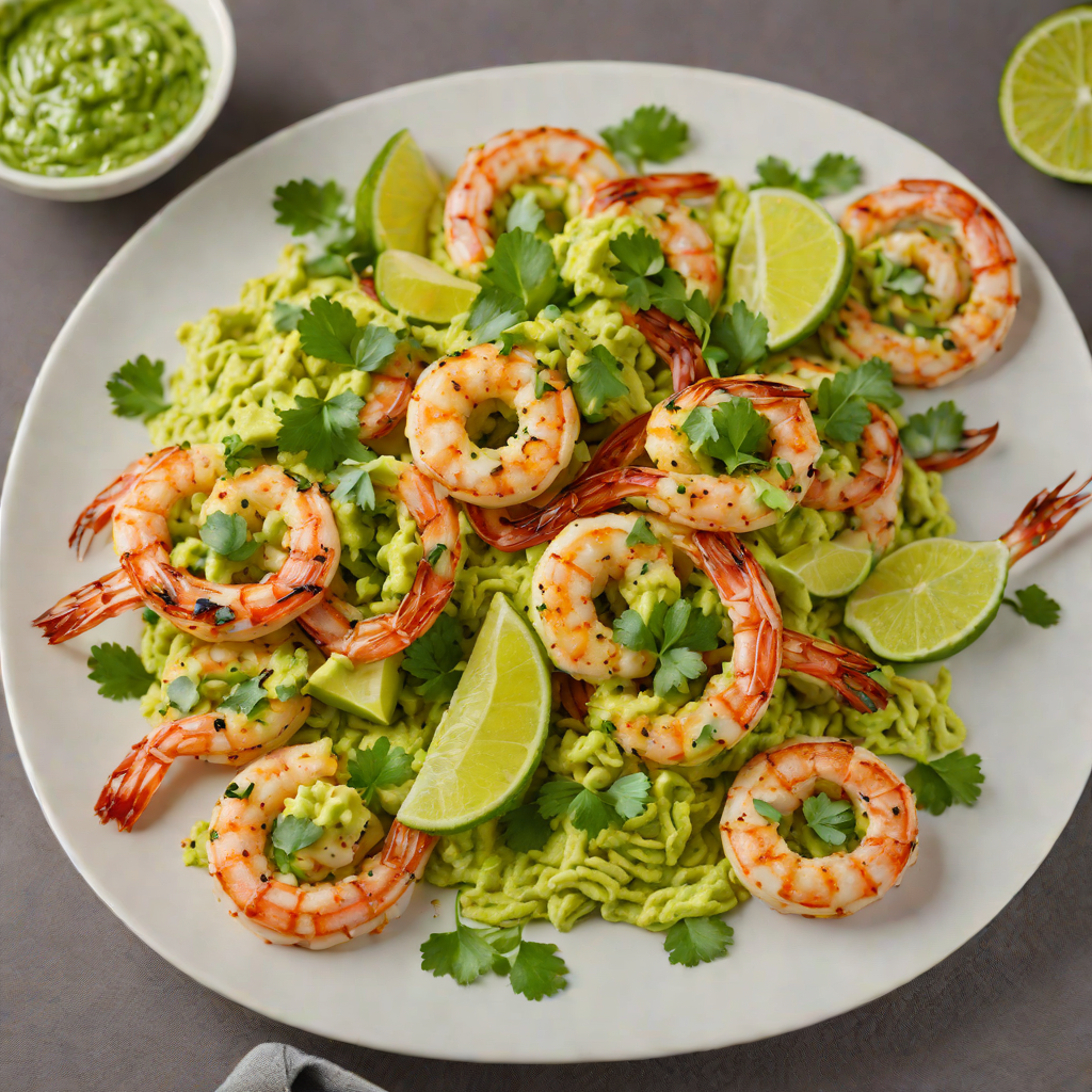 Taco-Style Grilled Shrimp with Avocado-Cilantro Sauce