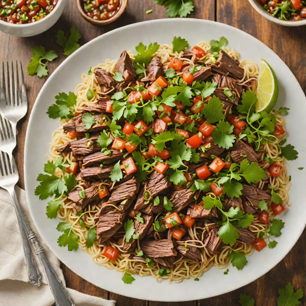 Slow-Roasted Barbacoa de Borrego with Fresh Cilantro Salsa