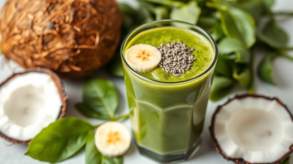 Coconut Water & Spinach Recovery Smoothie