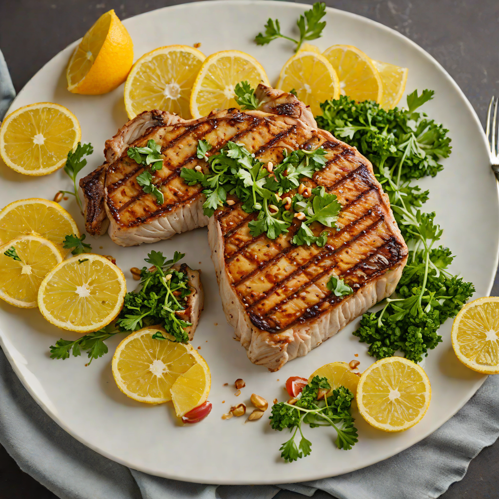 Citrus-Garlic Grilled Pork Chops with Chimichurri