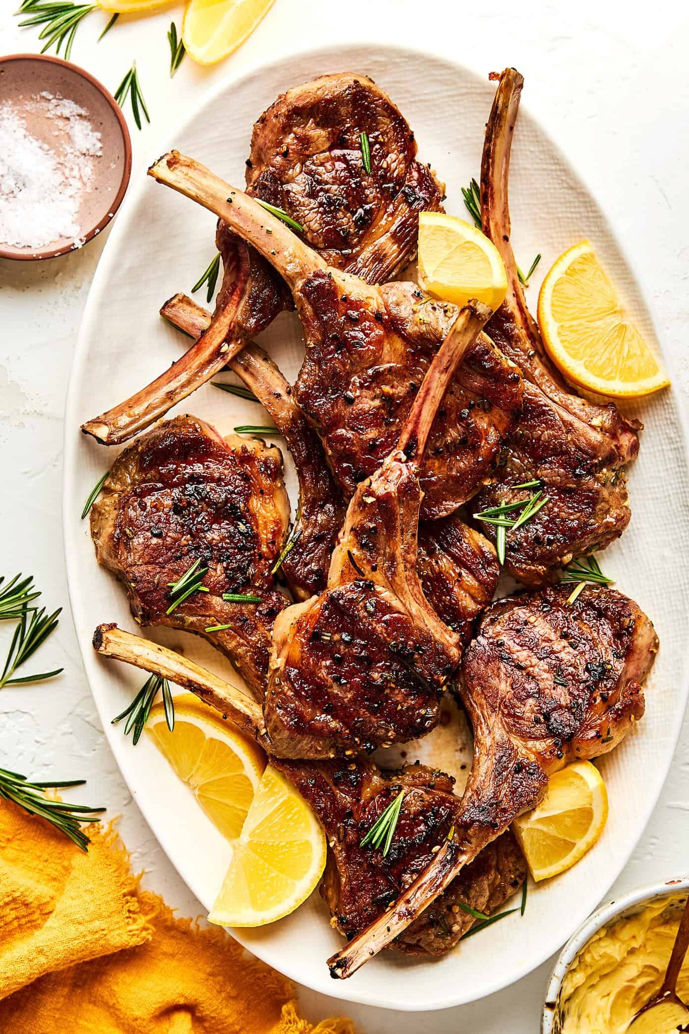 Honey-Glazed Rosemary Lamb Chops with Lemon Squeeze