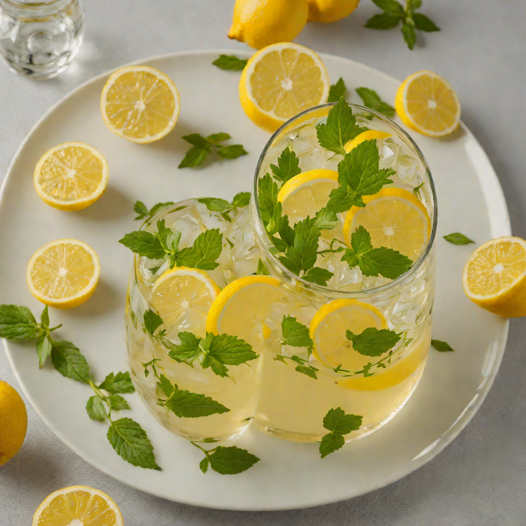 Mediterranean Herb-Infused Lemonade Cooler