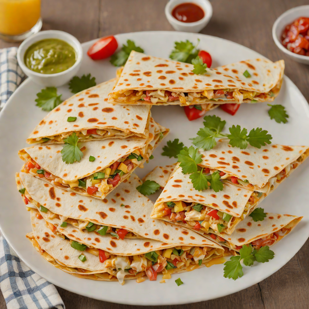 Kid-Friendly Cheesy Chicken Quesadilla