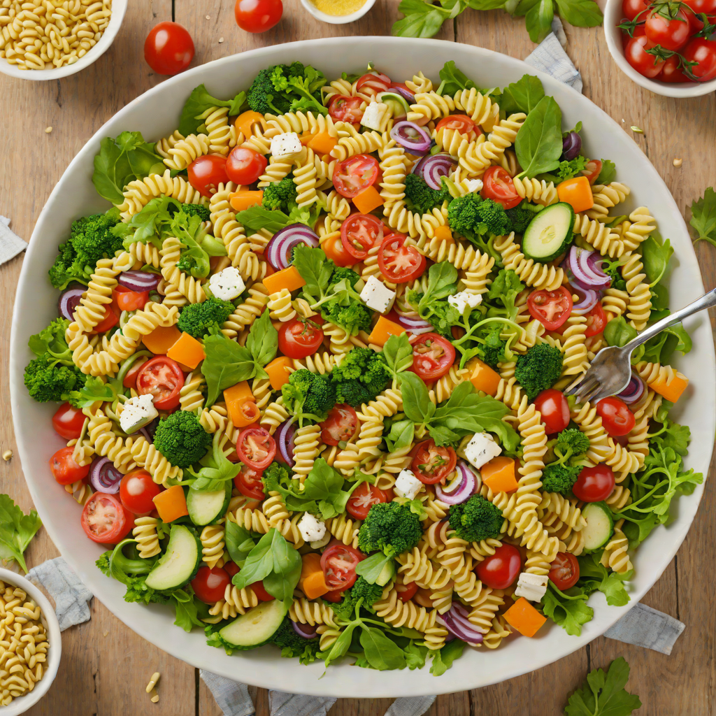 Vegetable-Packed PBS Kids Rainbow Pasta Salad