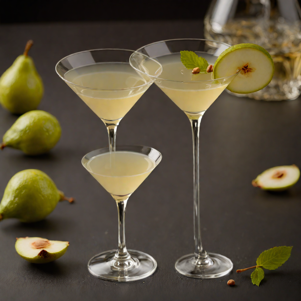 Cardamom Pear Vodka Martini