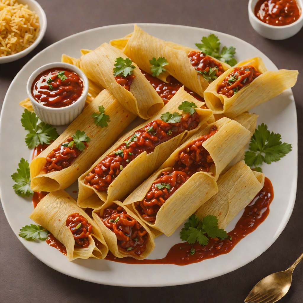 Steamed Tamales Oaxaqueños with Red Chile Sauce