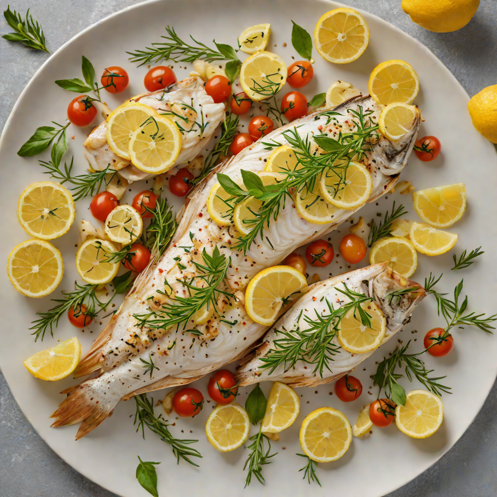 Sheet Pan Mediterranean White Fish with Herb and Lemon