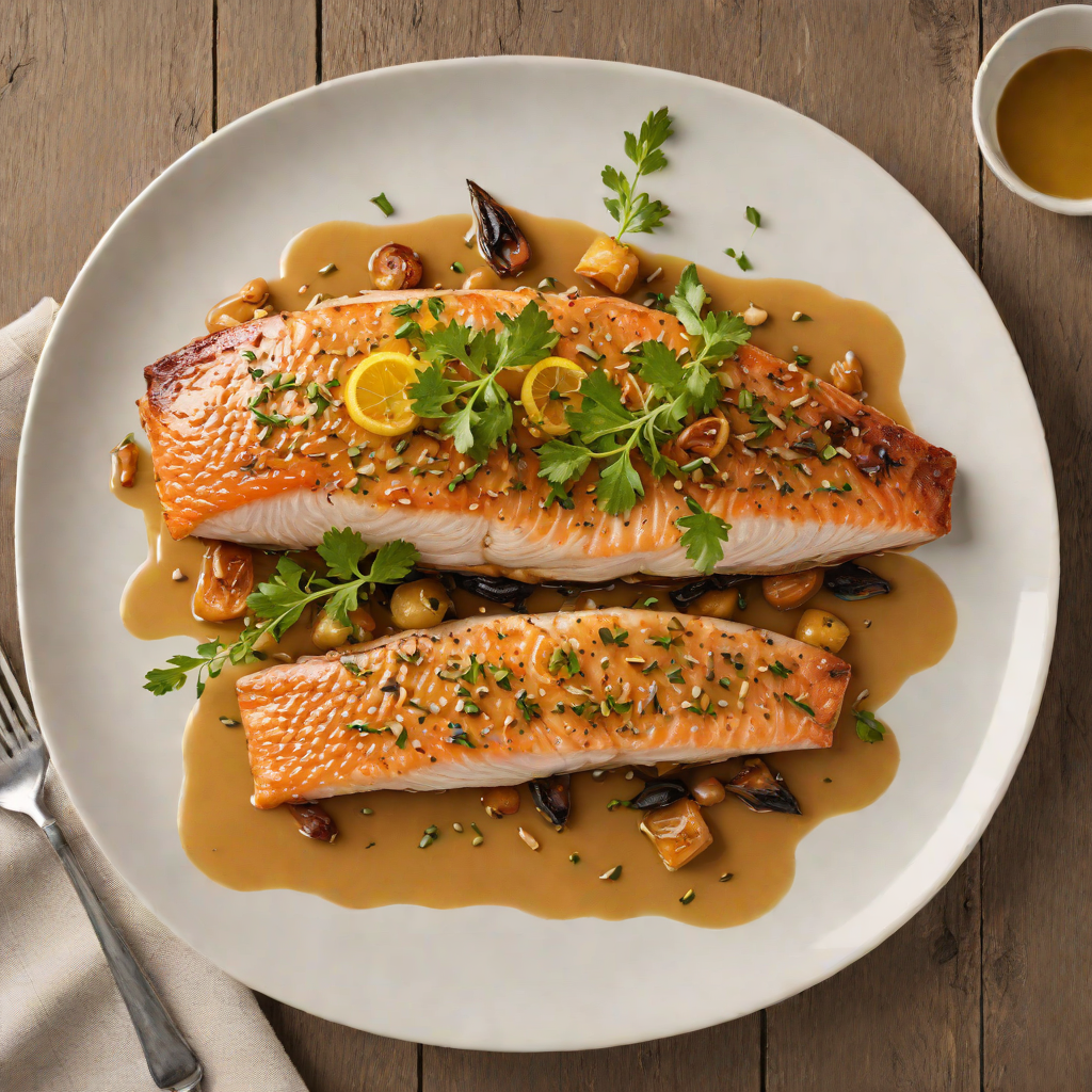 Pan-Seared Trout with Maple-Mustard Glaze