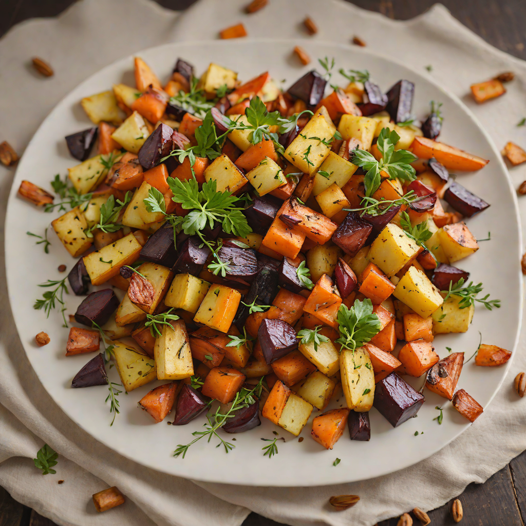 Maple-Spiced Roasted Root Vegetables