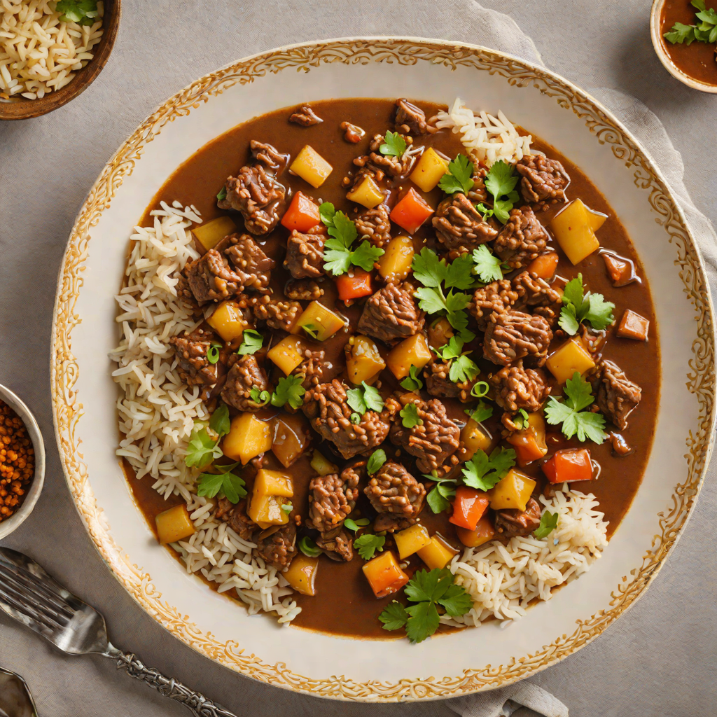 Slow-Cooked Ethiopian-Inspired Beef Stew with Berbere and Onions